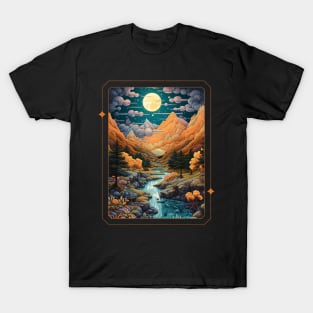 Harmonious Mountain Tapestry Color T-Shirt